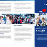 Leaflet about the corporate culture at KNAUER for employees, job-seekers and generally interested parties. 