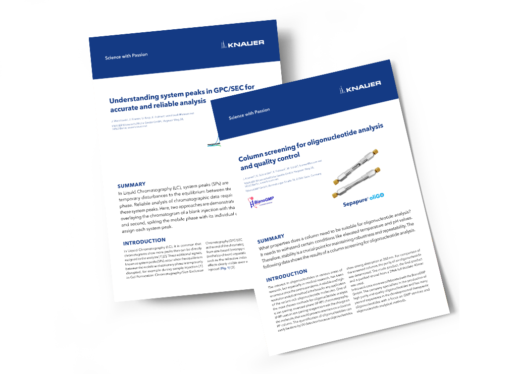 KNAUER Applikationen KNAUER Applikationen