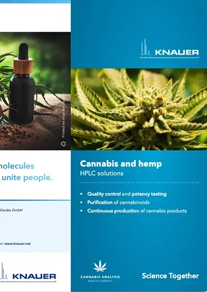 KNAUER Cannabis and Hemp HPLC Solutions Leaflet