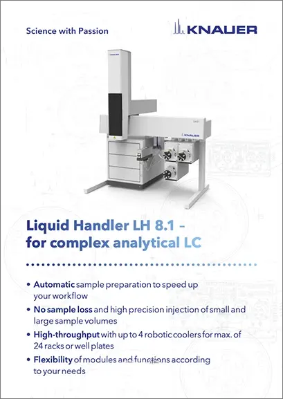 KNAUER Liquid Handler LH 8.1 Leaflet