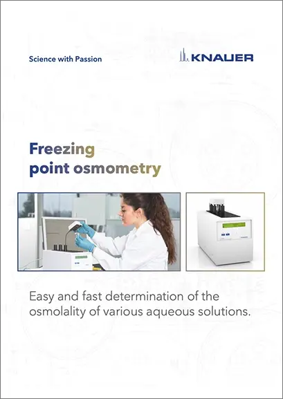 Freezing Point Osmometry by KNAUER Brochure